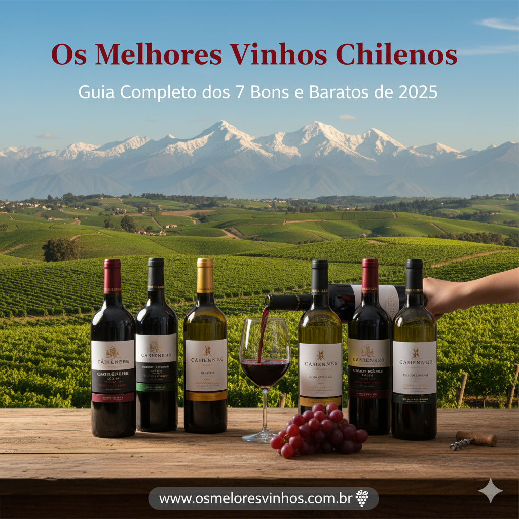 Os Melhores Vinhos Chilenos: Guia Completo dos 7 Bons e Baratos de 2025